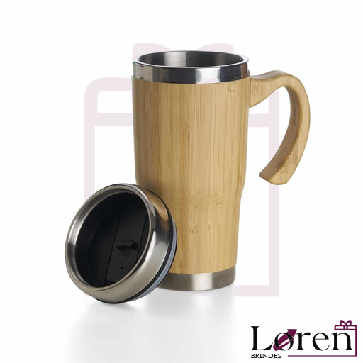 Caneca Bambu Personalizada