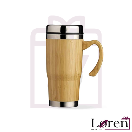 Caneca Bambu Personalizada