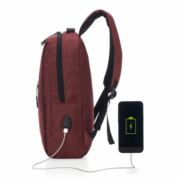 MC 3648 - Mochila de Nylon USB 21L - Image 3