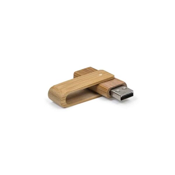 PEN 1125 - Pen Drive 4GB Giratório Bambu