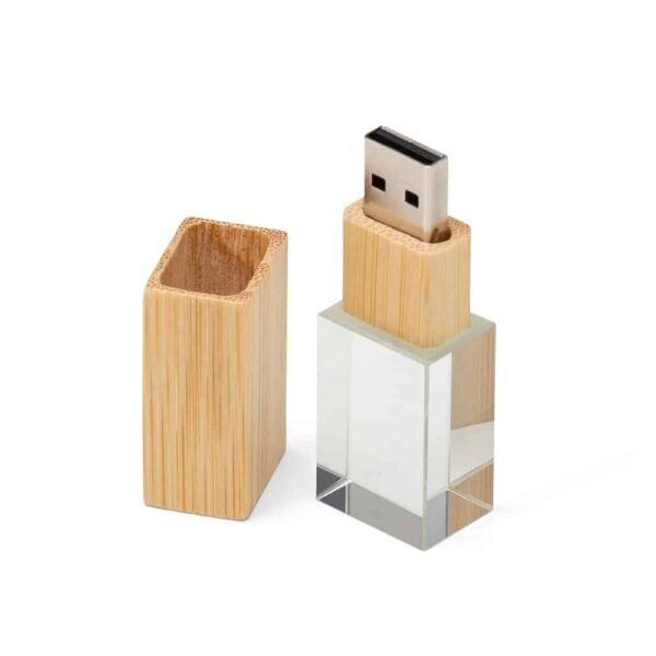 PEN 1138 - Pen Drive Cristal Bambu