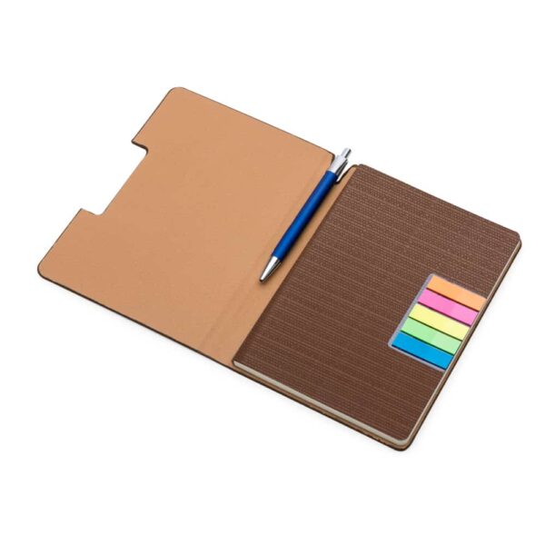 BL 1253 - Caderno de anotações, com sticky notes, capa em material Sintético - Image 4