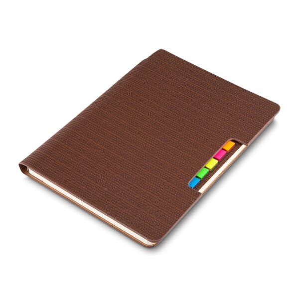 BL 1253 - Caderno de anotações, com sticky notes, capa em material Sintético - Image 5