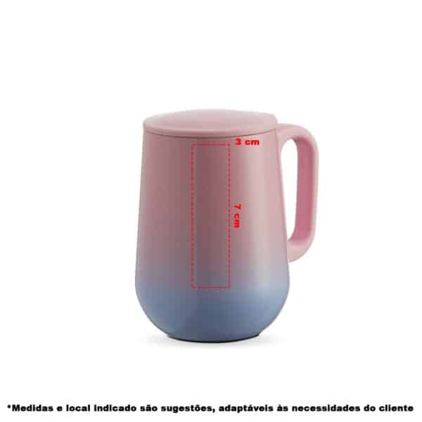 CAN 4152 - Caneca Bicolor Parede Dupla 250ml - Image 3