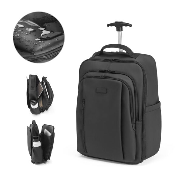 MC 4147 - Mochila trolley em 900D com revestimento resistente à água 17.3"