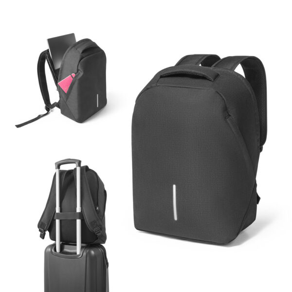 MC 4265 - Mochila com sistema antiroubo para notebook em 600D e ripstop 15.6"