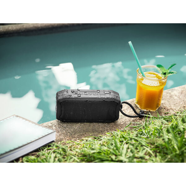 CS 4971 - Caixa de som portátil com microfone, em ABS 100% reciclado, à prova de água com IPX7 1200 mAh - Image 6