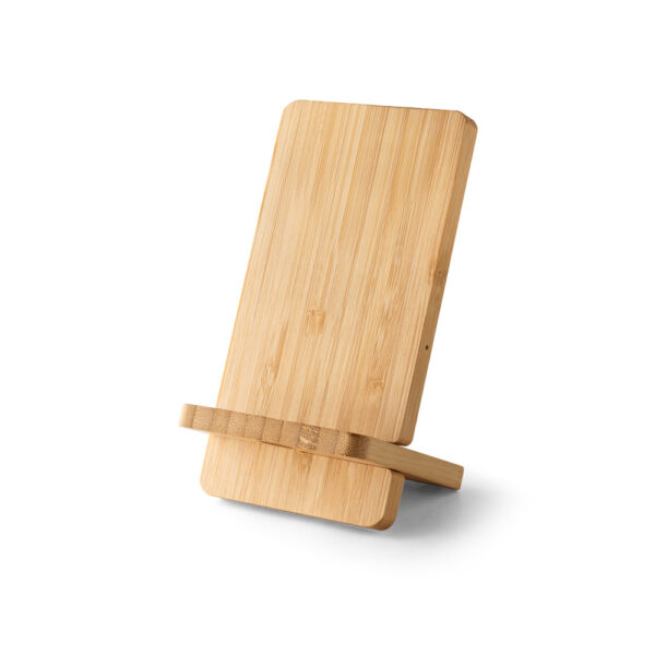 CW 2719 - Carregador wireless super rápido e suporte em bambu - Image 5