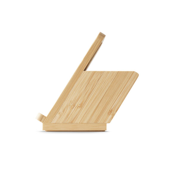 CW 4795 - Carregador wireless em bambu 10W - Image 4