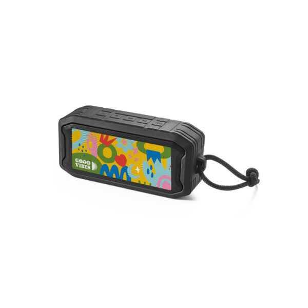 CS 4971 - Caixa de som portátil com microfone, em ABS 100% reciclado, à prova de água com IPX7 1200 mAh - Image 4