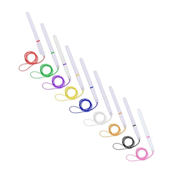 CA 2910 - Caneta Plástica Com Cordão