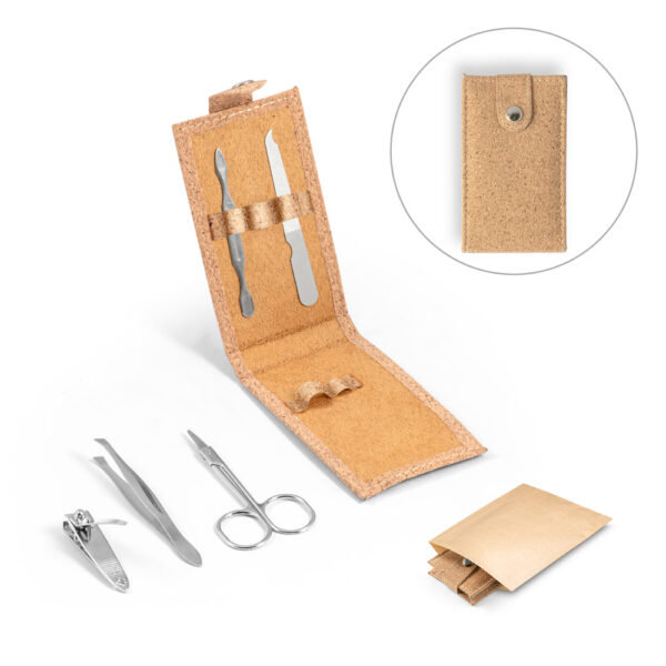 CNM 7894 - Conjunto de manicure em cortiça