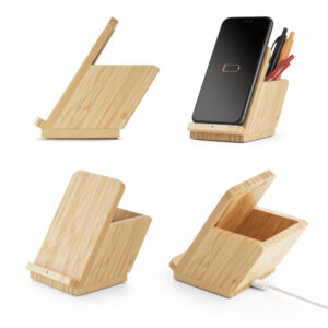 CW 4795 - Carregador wireless em bambu 10W