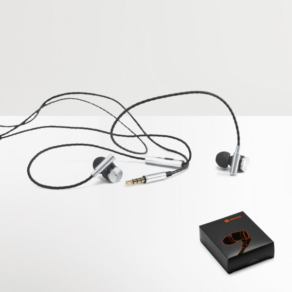 FN 2379 - Fones de ouvido em metal e ABS
