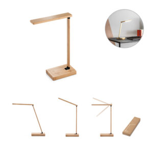 LM 2271 - Luminária em bambu com carregador wireless