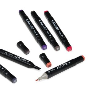 KIT 3829 - Kit Canetas Marcadoras Pontas Duplas 30 Cores