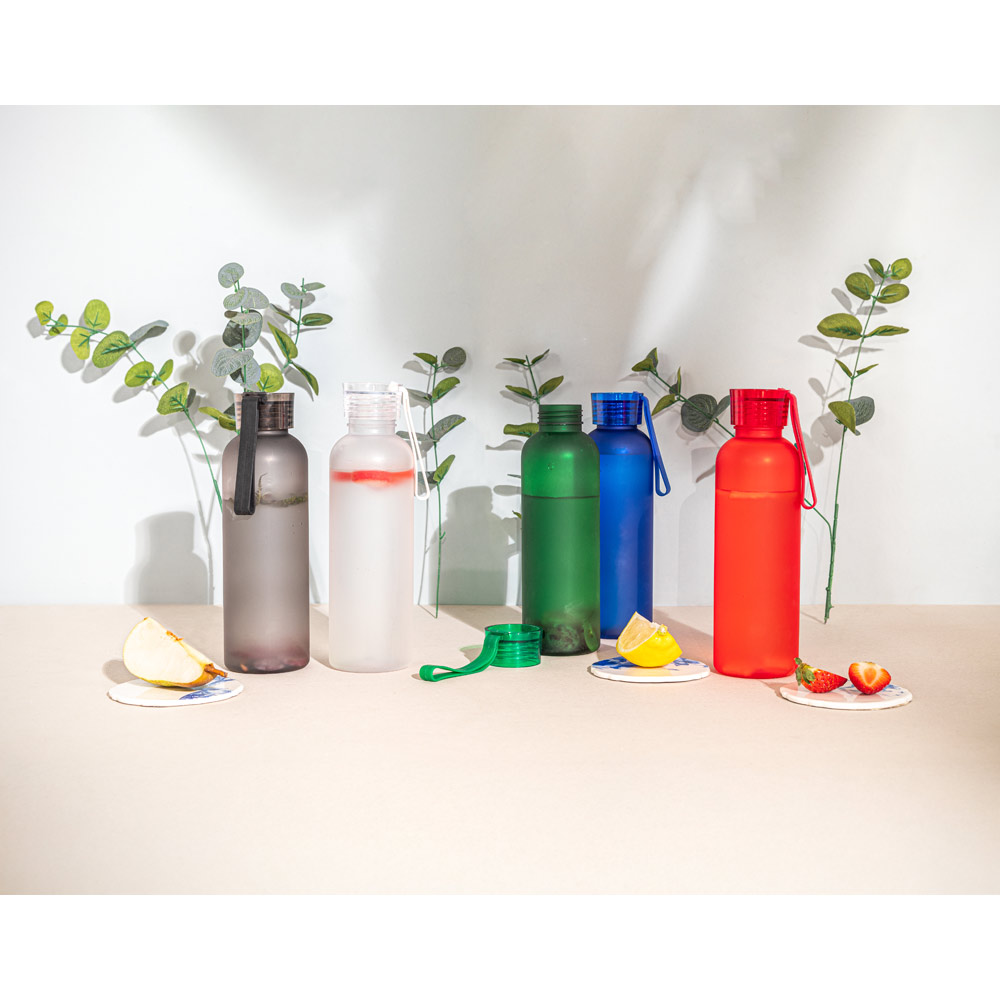SQU 3932 - CARGNIN. Squeeze esportiva em PET 100% reciclado, com acabamento fosco 600 mL - Imagem 6