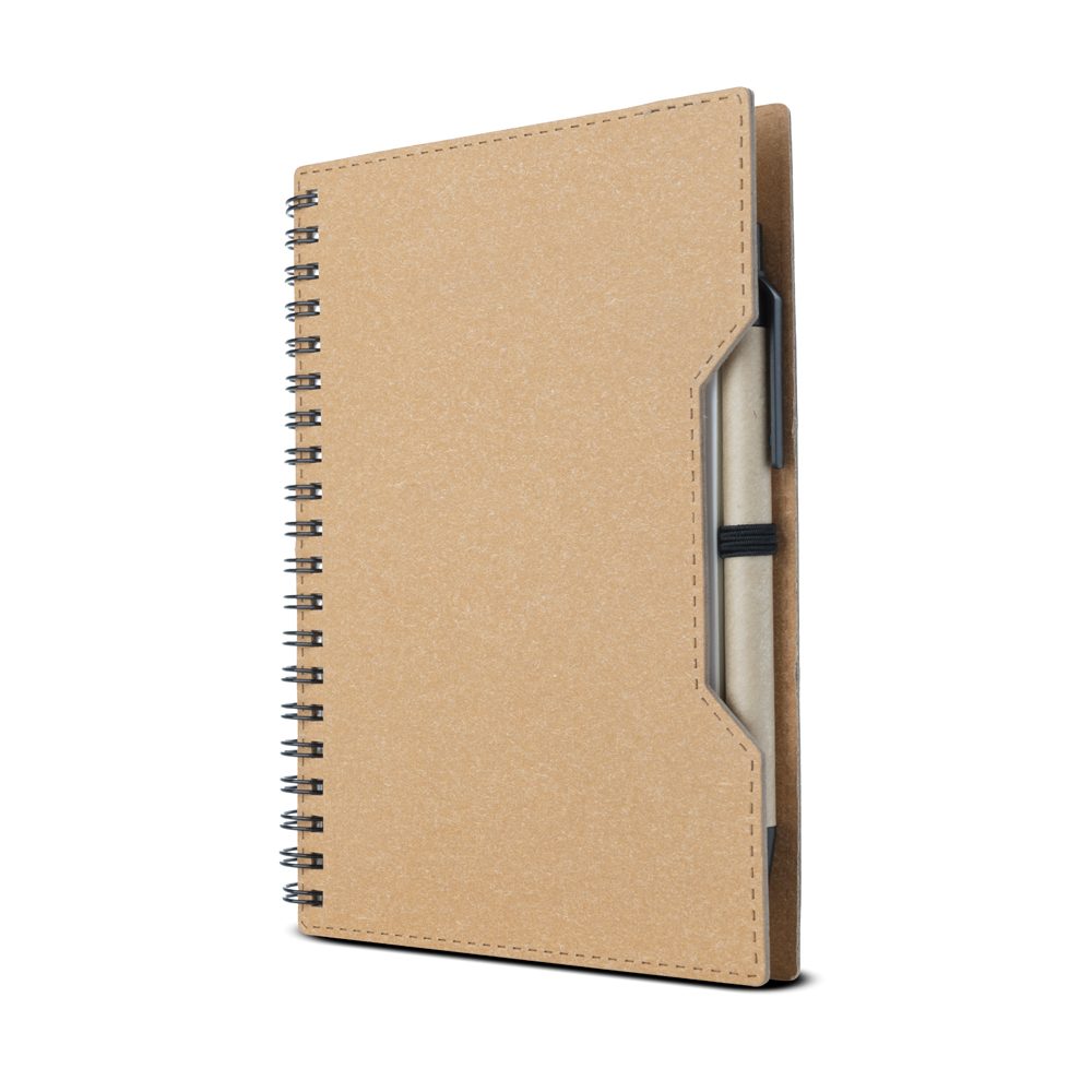 CAD 4622 - Caderno capa em papelão reciclado com caneta - Imagem 4