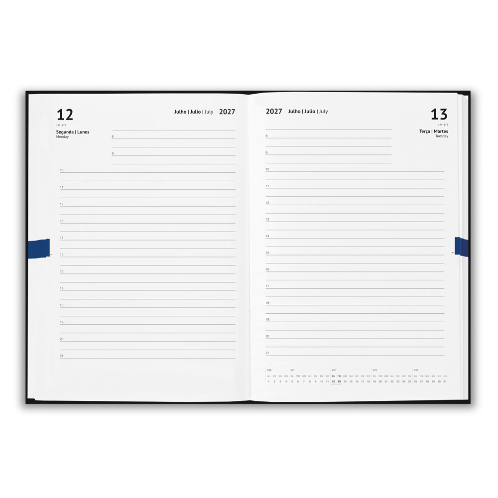 AG 4287 - Agenda A5 com argolas em pele reciclada - Imagem 3
