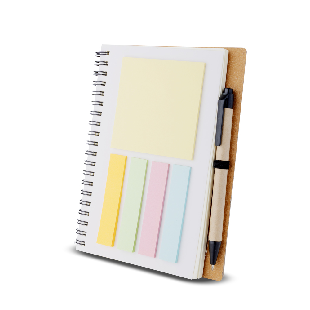 CAD 4622 - Caderno capa em papelão reciclado com caneta - Imagem 3