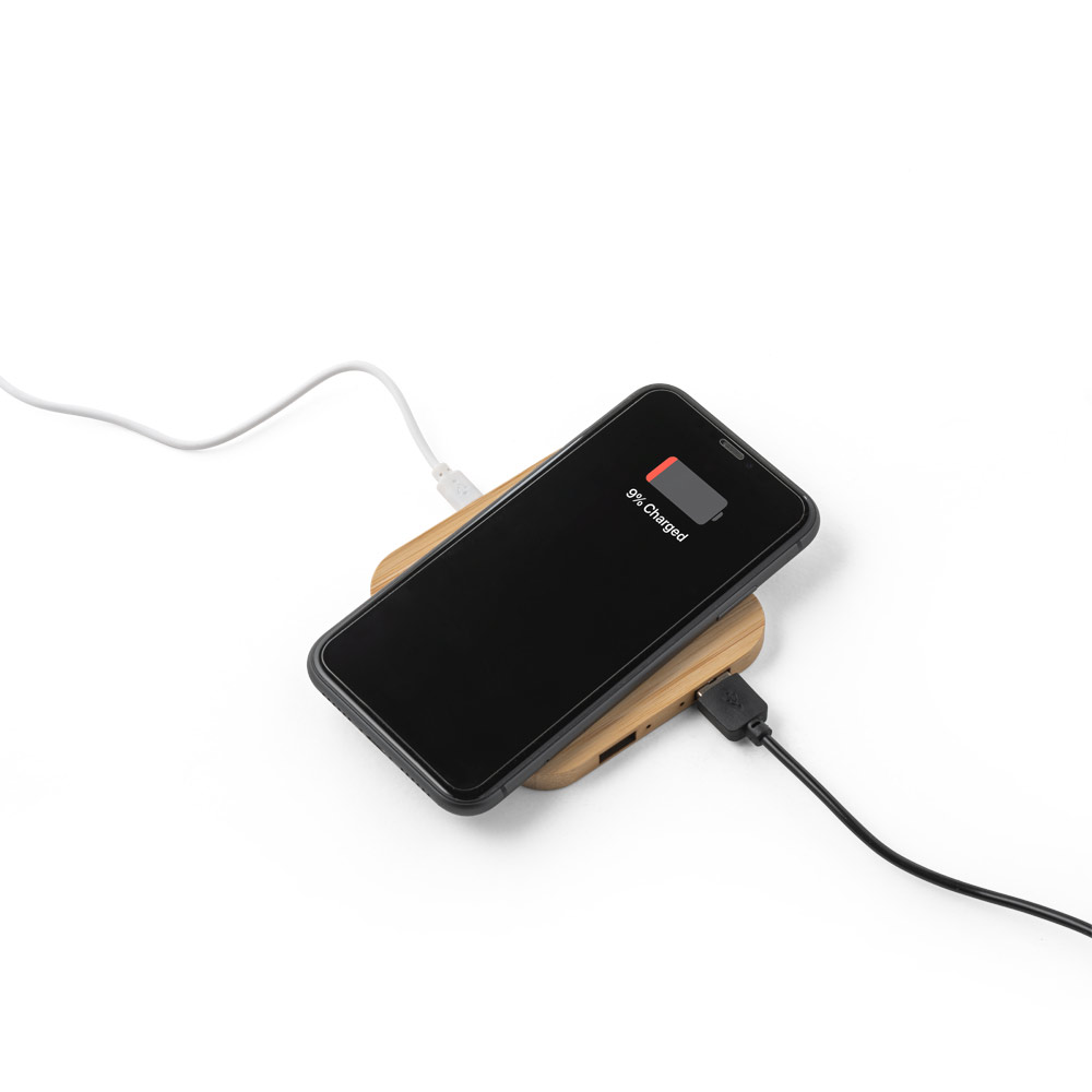 PW 5065 - Carregador wireless super rápido em bambu 15 W - Imagem 3