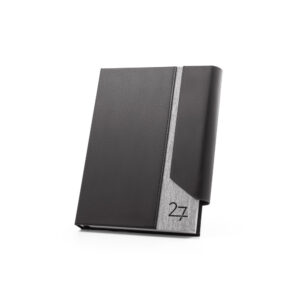 AG 6614 - Agenda A5 em PU (58% reciclado) e PET reciclado (100% rPET) 300D