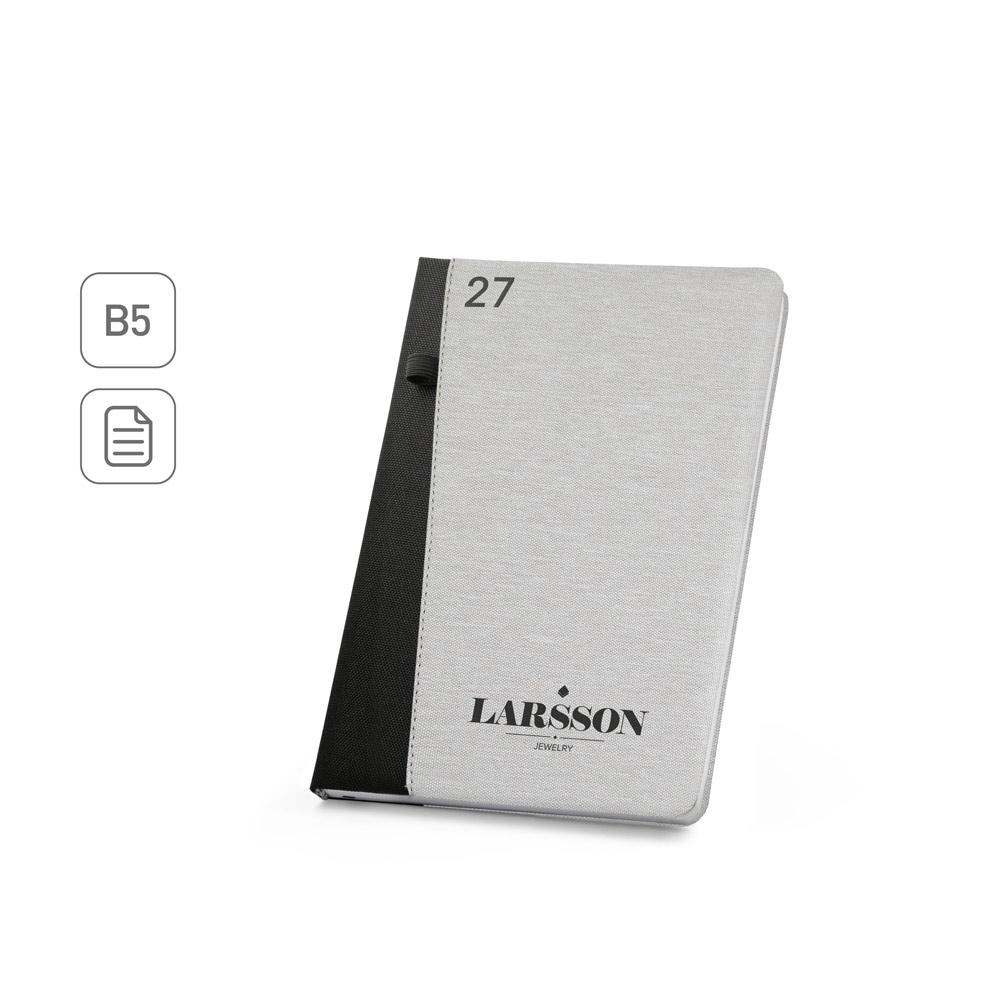 AG 6627 - Agenda B5 em PET reciclado (100% rPET)