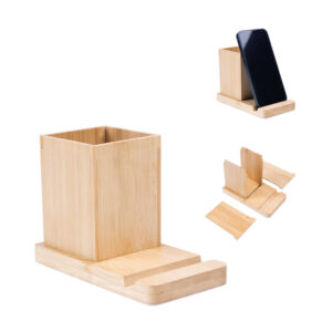 CJ 3638 - Conjunto de secretária com suporte para celular e copo