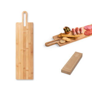 TB 9458 - Tábua de servir aperitivos em bambu com pega